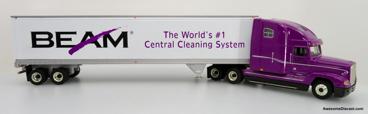 Only One! First Gear 1:54 Freightliner FLD 120 Conventional Sleeper Cab w/ 48' Trailer: Beam Industries