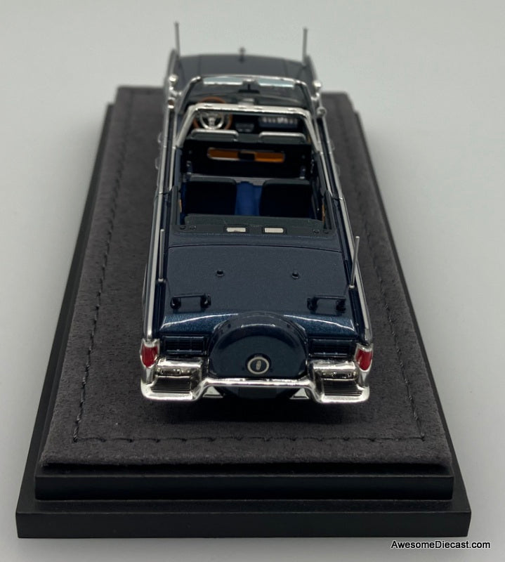 1961 Lincoln Continental X-100 模型 1961 Lincoln Continental X100 Stretch Convertible, Metallic Blue 1