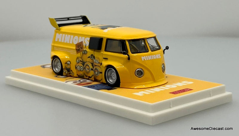 Volkswagen T1 Lowrider: Minions 1:64 Diecast Model Van by Cool Car