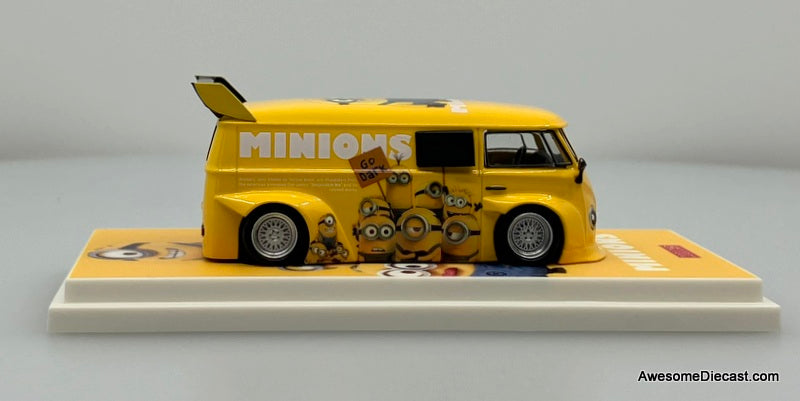 Volkswagen T1 Lowrider: Minions 1:64 Diecast Model Van by Cool Car