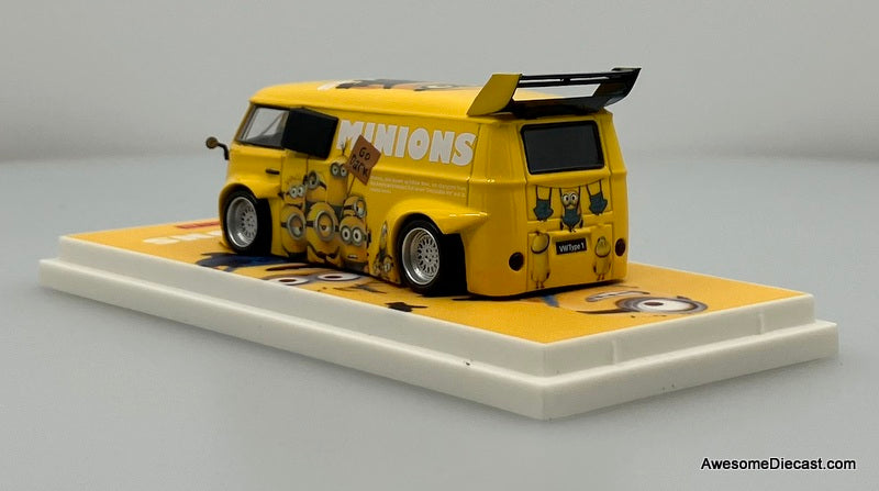 Volkswagen T1 Lowrider: Minions 1:64 Diecast Model Van by Cool Car