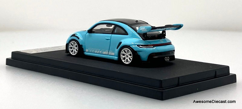 Volkswagen Beetle RS, Light Blue 1:64 Diecast Model Car by Time Micro