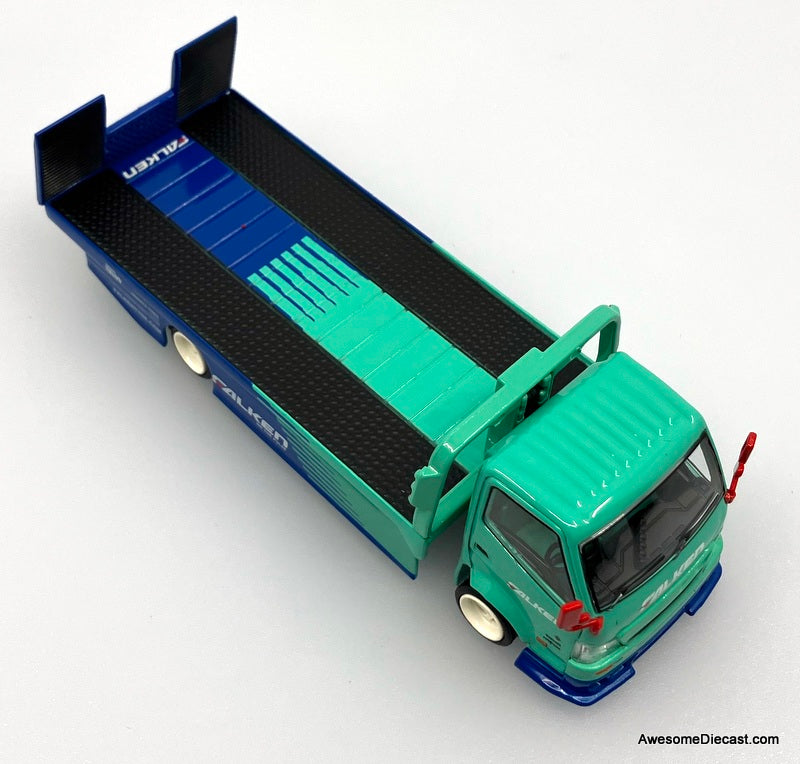 1/64 cool car 日野 H300 フラットベッド 積載車 ファルケン Hino H300 Flatbed Car Transporter: Falken Livery 1:64 Diecast