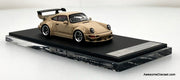 Porsche 964 RWB, Beige 1:64 Diecast Model Car by Time Micro