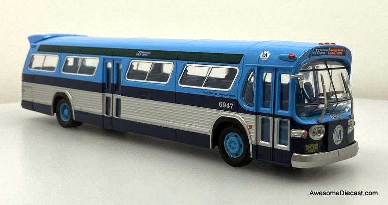 RARE!! GM Fishbowl: New York Transit Authority 1:50 Diecast Model Bus by Corgi