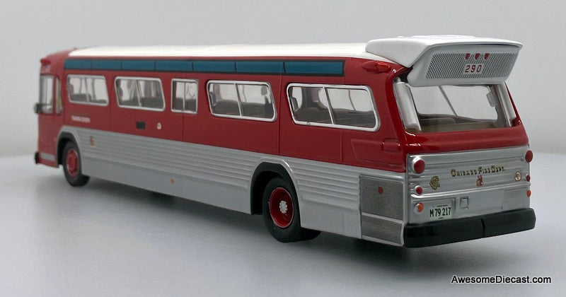 GM Fishbowl Bus: Chicago Fire Department 1:50 Diecast Model Bus by Corgi