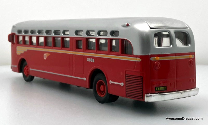 General motors 4502: Pacific Electric, Los Angeles 1:50 Diecast Model Bus by Corgi