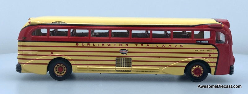 Yellow Coach 743: Burlington Trailways, Los Angeles 1:50 Diecast Model Bus by Corgi
