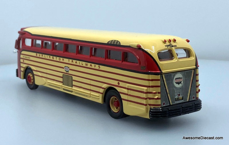 Yellow Coach 743: Burlington Trailways, Los Angeles 1:50 Diecast Model Bus by Corgi