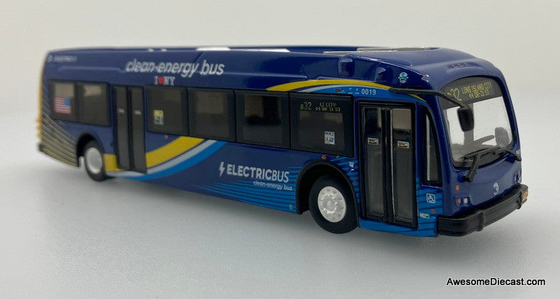 2021 Proterra ZX5 Electric Transit Bus: MTA New York City 1:87 Diecast Model Bus by Iconic Replicas