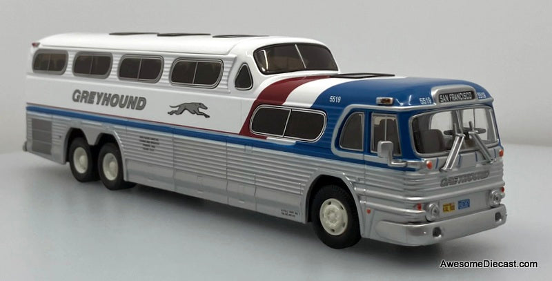 RARE!! GM 4501 Greyhound SceniCruiser, Destination: San Francisco 1:50 Diecast Model Bus by Corgi