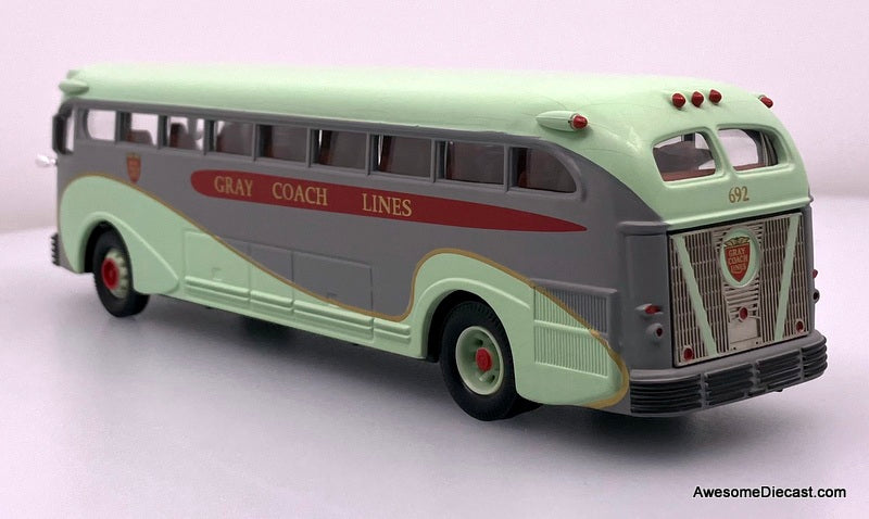 Yellow Coach 743 Gray Coach Lines Of Canada : Destination Toronto 1:50 Diecast Model Bus by Corgi