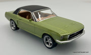 1968 Ford Mustang Coupe, Metallic Green/Black 1:43 Diecast Model Car by Norev
