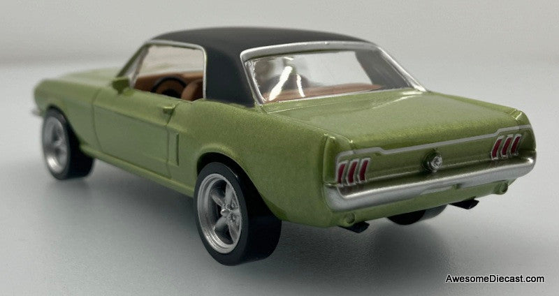 1968 Ford Mustang Coupe, Metallic Green/Black 1:43 Diecast Model Car by Norev