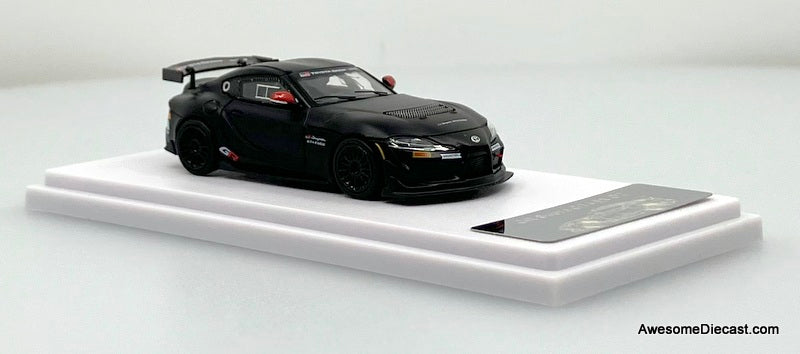 Toyota GR Supra GT4 EV02, Matte Black 1:64 Diecast Model Car by Rhino Model