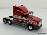 Ford Aeromax Sleeper Tractor, Metallic Red 1:87 ABS Plastic Model by Brekina
