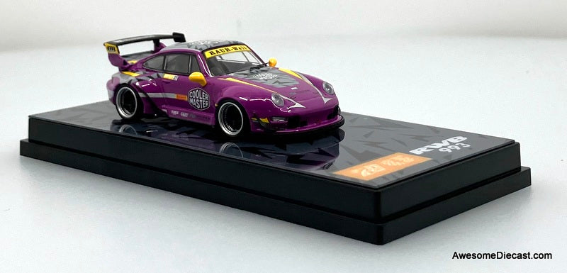 Porsche 993 RWB Traditional Fermented Livery, Purple 1:64 Diecast Model Car by MotoKit