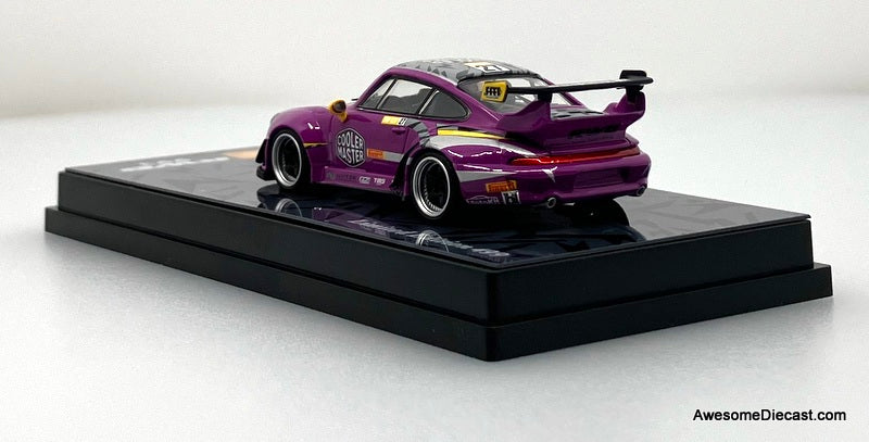 Porsche 993 RWB Traditional Fermented Livery, Purple 1:64 Diecast Model Car by MotoKit