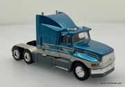 Ford Aeromax Sleeper Tractor, Metallic Blue 1:87 ABS Plastic Model by Brekina