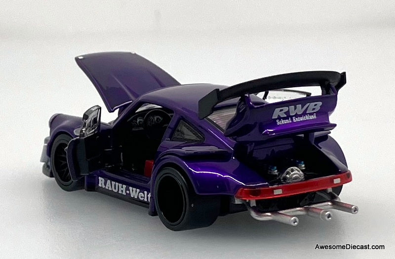 Porsche 930 RWB, Violet Purple 1:64 Diecast Model Car by TPC