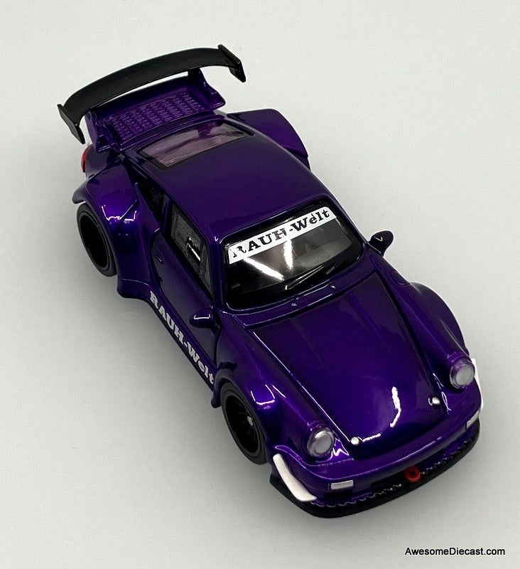 Porsche 930 RWB, Violet Purple 1:64 Diecast Model Car by TPC