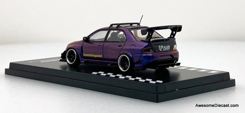 Mitsubishi Lancer Evolution IX, Chameleon Purple 1:64 Diecast Model Car by IHCM