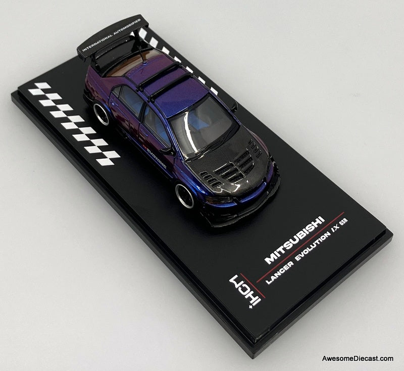 Mitsubishi Lancer Evolution IX, Chameleon Purple 1:64 Diecast Model Car by IHCM