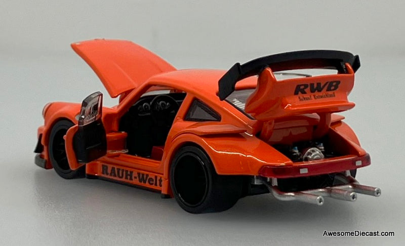Porsche 930 RWB, Metallic Orange 1:64 Diecast Model Car by TPC