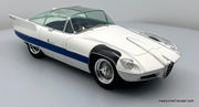 1956 Alfa Romeo 6C 3000 Superflow I Pininfarina, White/Silver 1:18 Resin Cast Model by Maxima