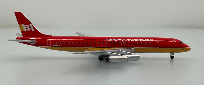 McDonnell Douglas DC-8-62 Braniff International (Reg #N1806) 1:400 Diecast Model Plane by Aero Classics