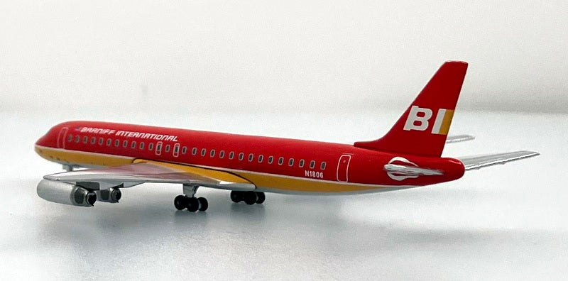 McDonnell Douglas DC-8-62 Braniff International (Reg #N1806) 1:400 Diecast Model Plane by Aero Classics