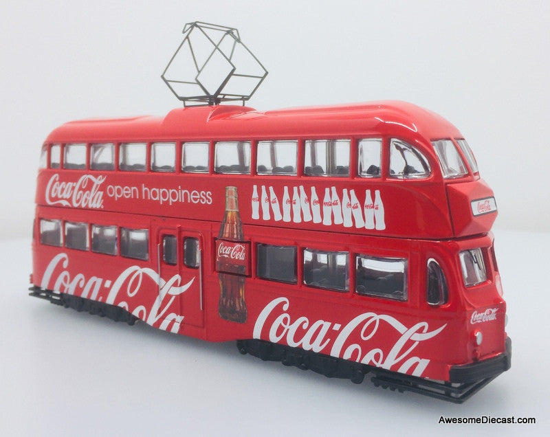Corgi 1:76 1934 Double Decker Tram: Coca Cola Open Happiness