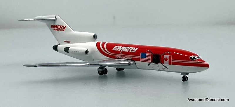 Boeing 727-100 Emery Worldwide (Reg #N413EX) 1:400 Diecast Model Plane by Aero Classics