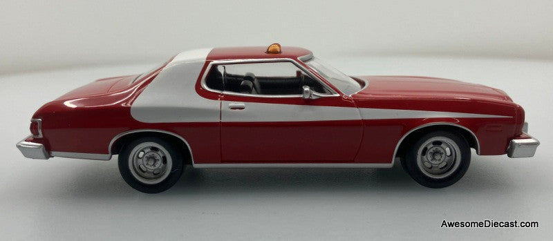 1976 Ford Gran Torino, Red/White (TV Series Starsky & Hutch) 1:43 Diecast Model Car by Norev