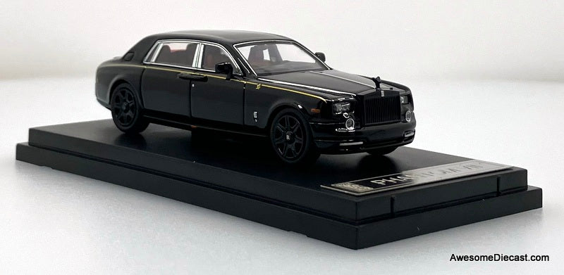 Rolls Royce Phantom Vll, Masons Black 1:64 Diecast Model Car by Street Warrior