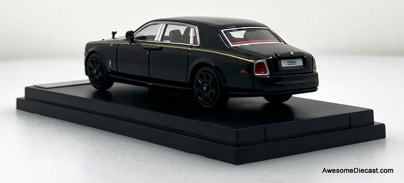 Rolls Royce Phantom Vll, Masons Black 1:64 Diecast Model Car by Street Warrior