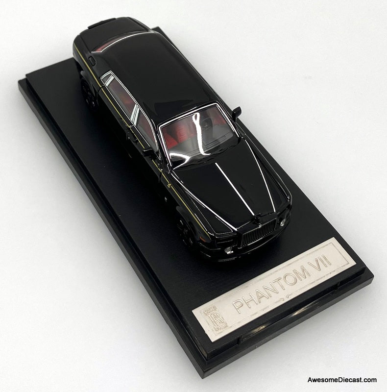 Rolls Royce Phantom V11, Black Warrior 1:64 Diecast Model Car by Street Warrior