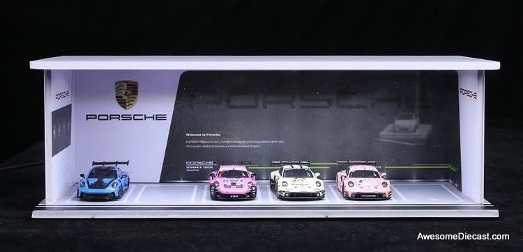 Porsche Parking w/Lighting 1:64 Diorama by M-Cool