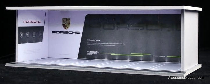 Porsche Parking w/Lighting 1:64 Diorama by M-Cool