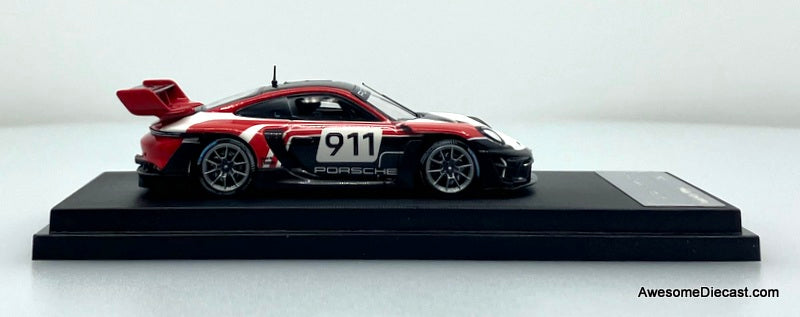 Porsche 911 (992) GT3 R Rennsport #911 Track Day Supercar 1:64 Diecast Model Car by HKM