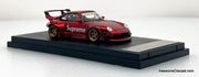 Porsche 993 RWB, Metallic Red "Supreme" 1:64 Diecast Model Car by Street Weapon
