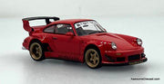 Porsche 930 RWB, Guards Red 1:64 Diecast Model Car by Model M