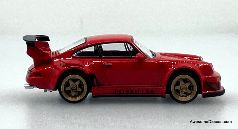 Porsche 930 RWB, Guards Red 1:64 Diecast Model Car by Model M