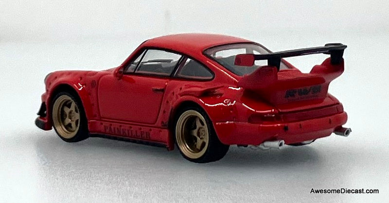 Porsche 930 RWB, Guards Red 1:64 Diecast Model Car by Model M