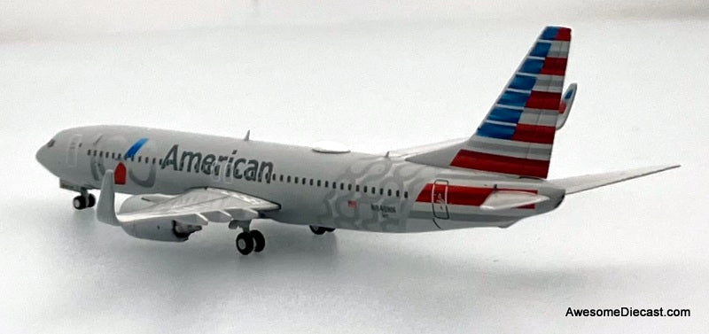 Boeing 737-800 American Airlines (Reg #N840NN) "100th Centennial" 1:400 Diecast Model Plane by Gemini Jets