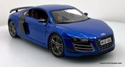 Audi R8 GT, Metallic Blue 1:18 Diecast Model Car by Maisto