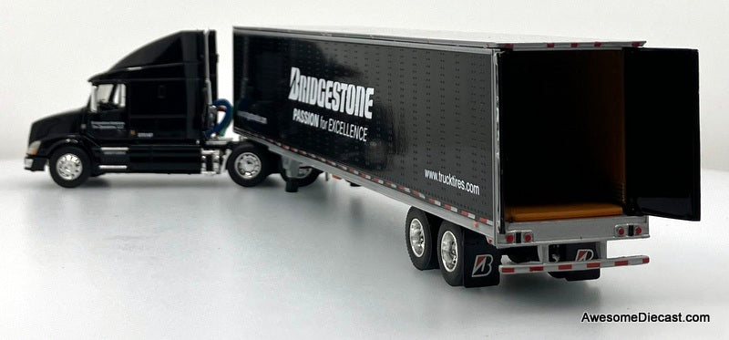 Volvo VN630 Sleeper w/53' Trailer: Bridgestone/Firestone 1:64 Diecast Model Truck by DCP