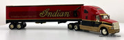 Ford AeroMax Sleeper Tractor w/Trailer (Coin Bank): Indian Motor Cycle 1:64 Diecast Model Truck by Liberty Classics