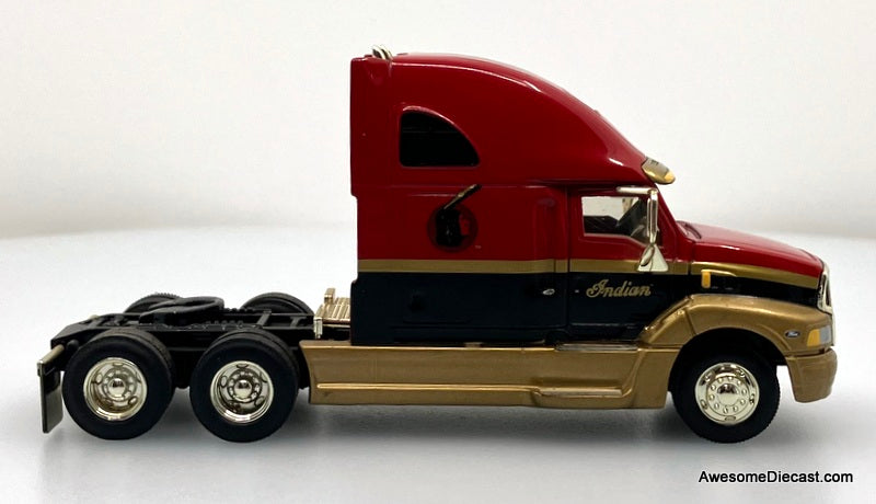 Ford AeroMax Sleeper Tractor w/Trailer (Coin Bank): Indian Motor Cycle 1:64 Diecast Model Truck by Liberty Classics