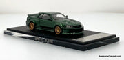 Nissan Skyline GT-R R34 PSC Design "Smilodon" Dark Metallic 1:64 Diecast Model Car by Time Micro